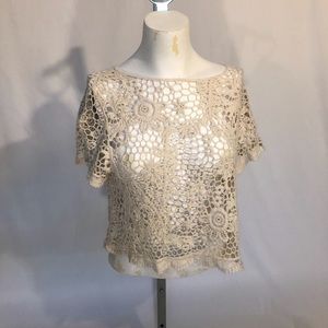 Ivory crochet top